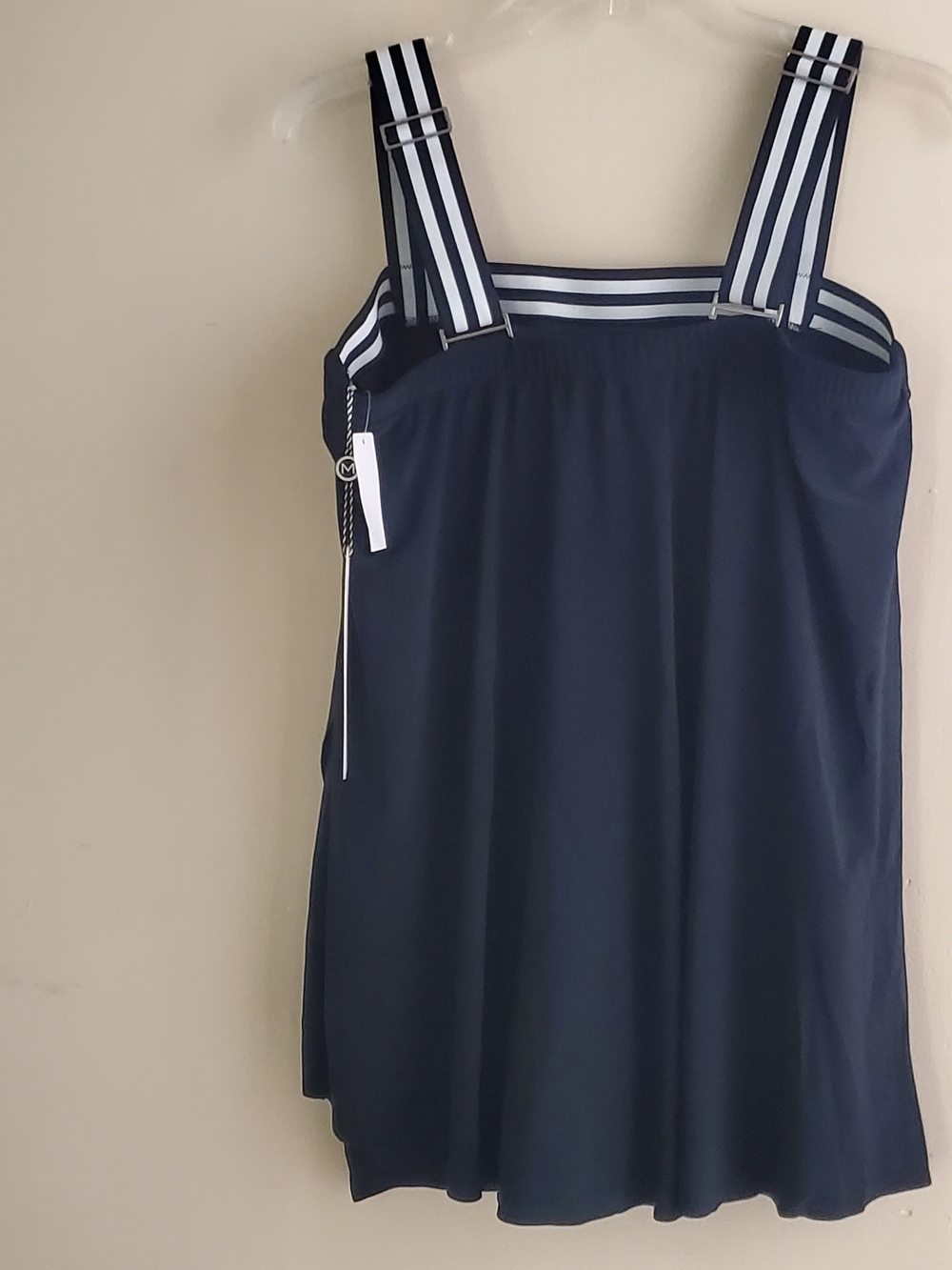 Magicsuit Black And White Tank with Slimming Tummy Control Womens Size 12 New